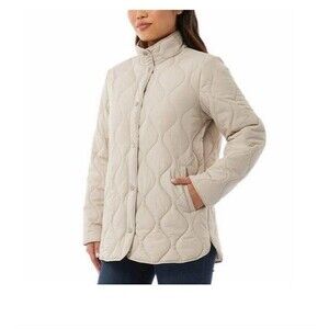 NWT 32 Degrees Ladies' Quilted Jacket Beige (Coconut Beige) Size XL
